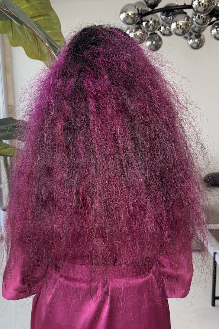 قبل از احیا - مو با رنگ فانتزی